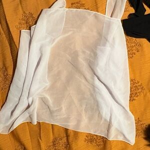 Sheer White Sleeveless Top